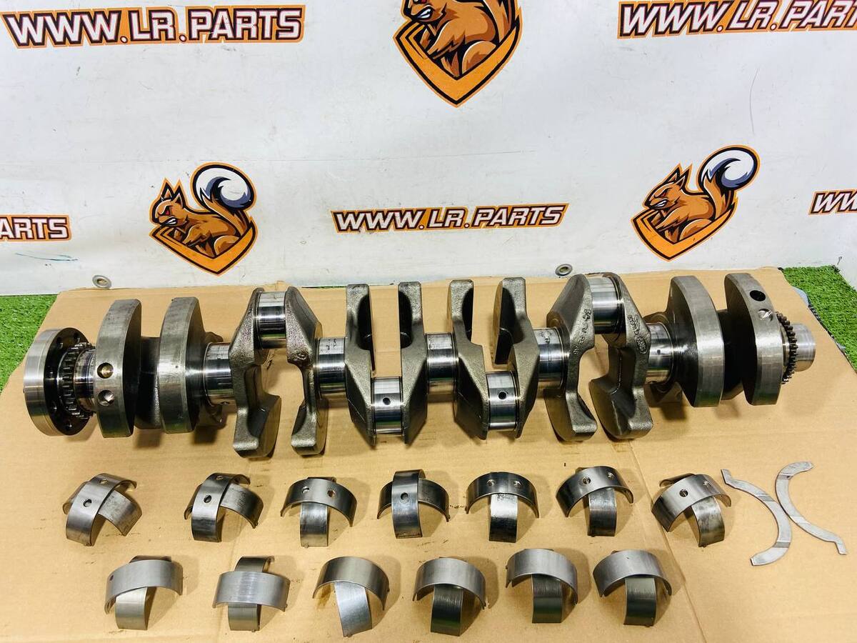 LR121443 Crankshaft standard STD for polishing + inserts gasoline 3.0ie AJ20P6 ingenium Range Rover L405 (2013-2023) Used